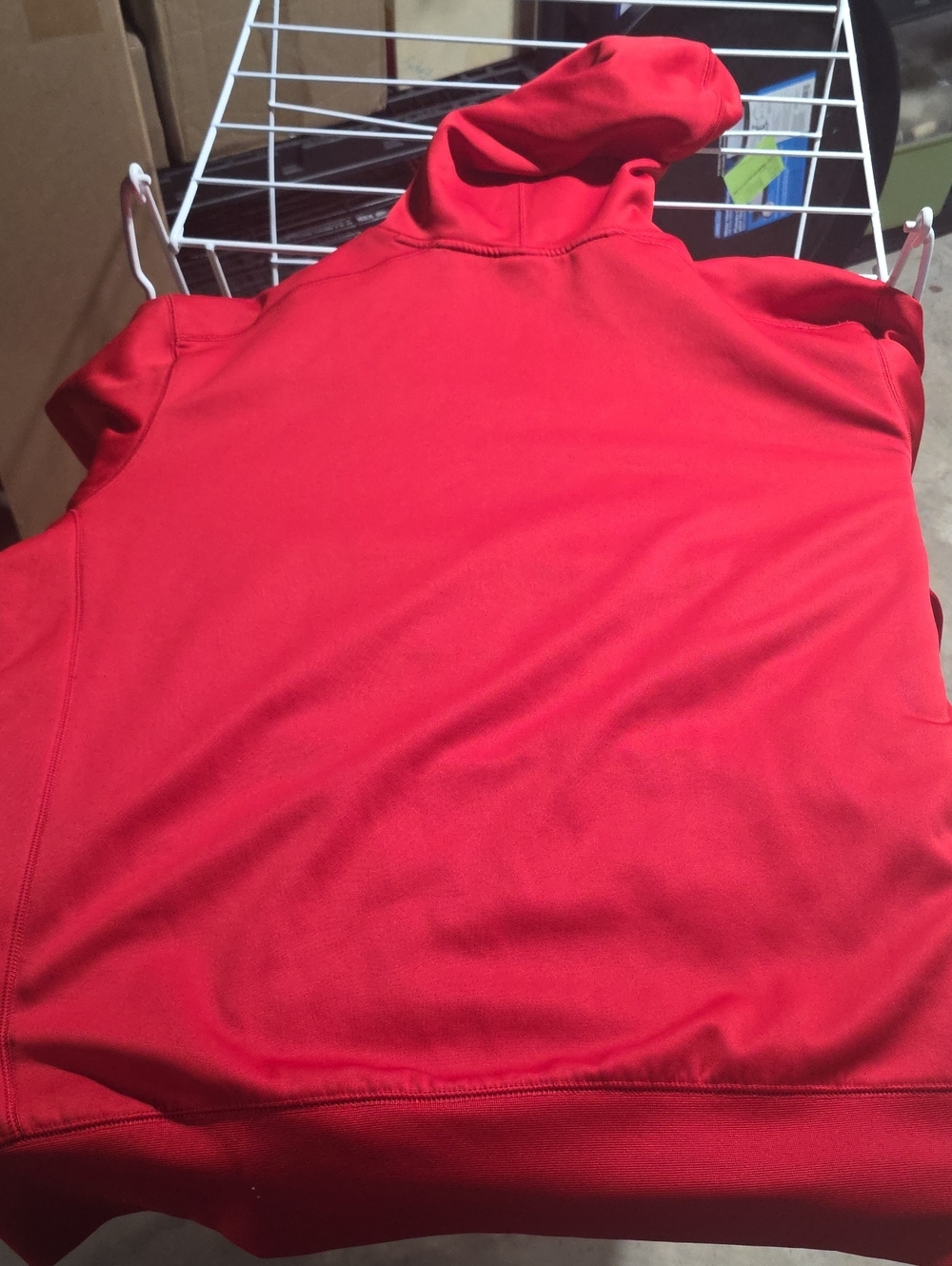 Mens Red Baseball Dri Fit Hoodie XXL - Picture 7 of 7